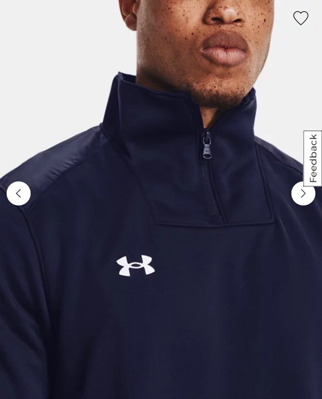 Under Armour Men's Command 1/4 Zip | 1360712-410 Midnight Navy Sz 4XL NEW gallery