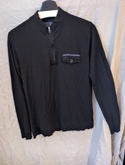 Coolibar Merino Suntect Shirt Mens Small UPF 50+ 1/4 Zip Long Sleeve Mock Neck