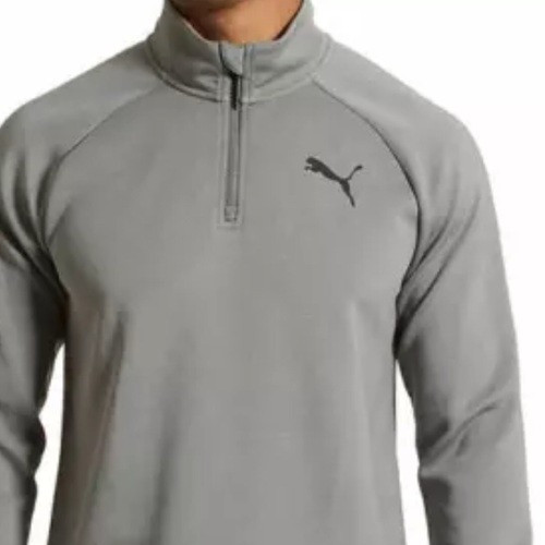PUMA LOGO Men's Active 1/4 Zip Pullover Long Sleeve Stretch - Size XL New w/Tags gallery