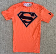 Under Armour DC Comics Superman Compression Shirt Men M Alter Ego Gym Training