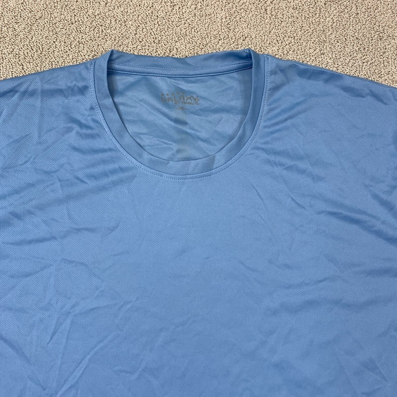 Galaxy By Harvic Pullover Athletic Shirt Men Size 2XL Blue Long Sleeve Polyester gallery