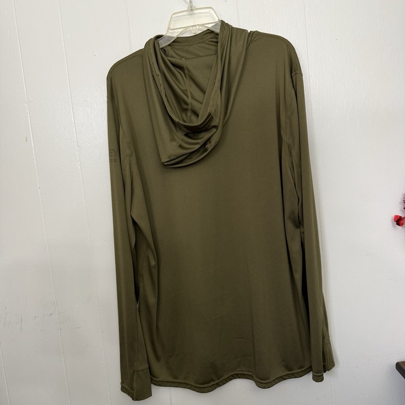 Jockey Outdoors Hooded Long Sleeve Shirt XL Olive Green Hunting Performance gallery