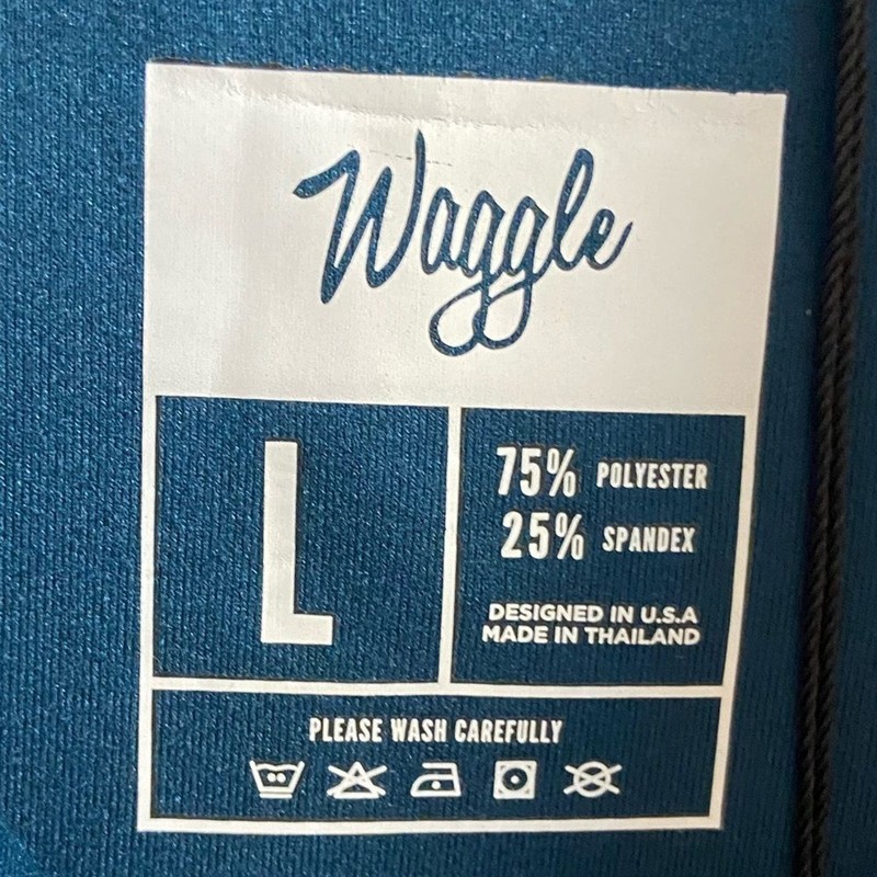 Waggle Kentucky Buck golf top 1/4 zip up soft touch teal Large NWT gallery