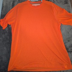 Exofficio Men’s Size Large Drirelease T-shirt Orange Moisture Wicking Outdoor