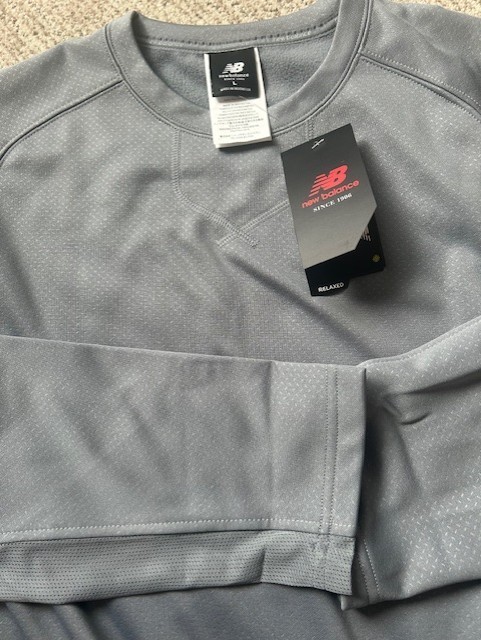 New Balance team baseball pullover 2.0 L large NEW gunmetal gray gallery