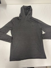 Spyder Active Men’s Charcoal Pullover Size Large Gray Long Sleeve hooded