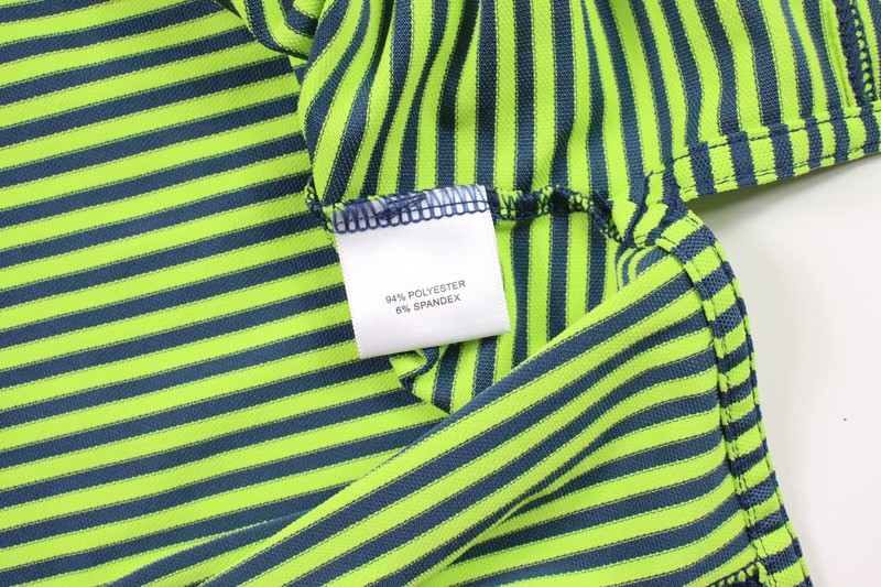 Peter Millar Summer Comfort Medium Striped Golf Performance Polo M Blue gallery