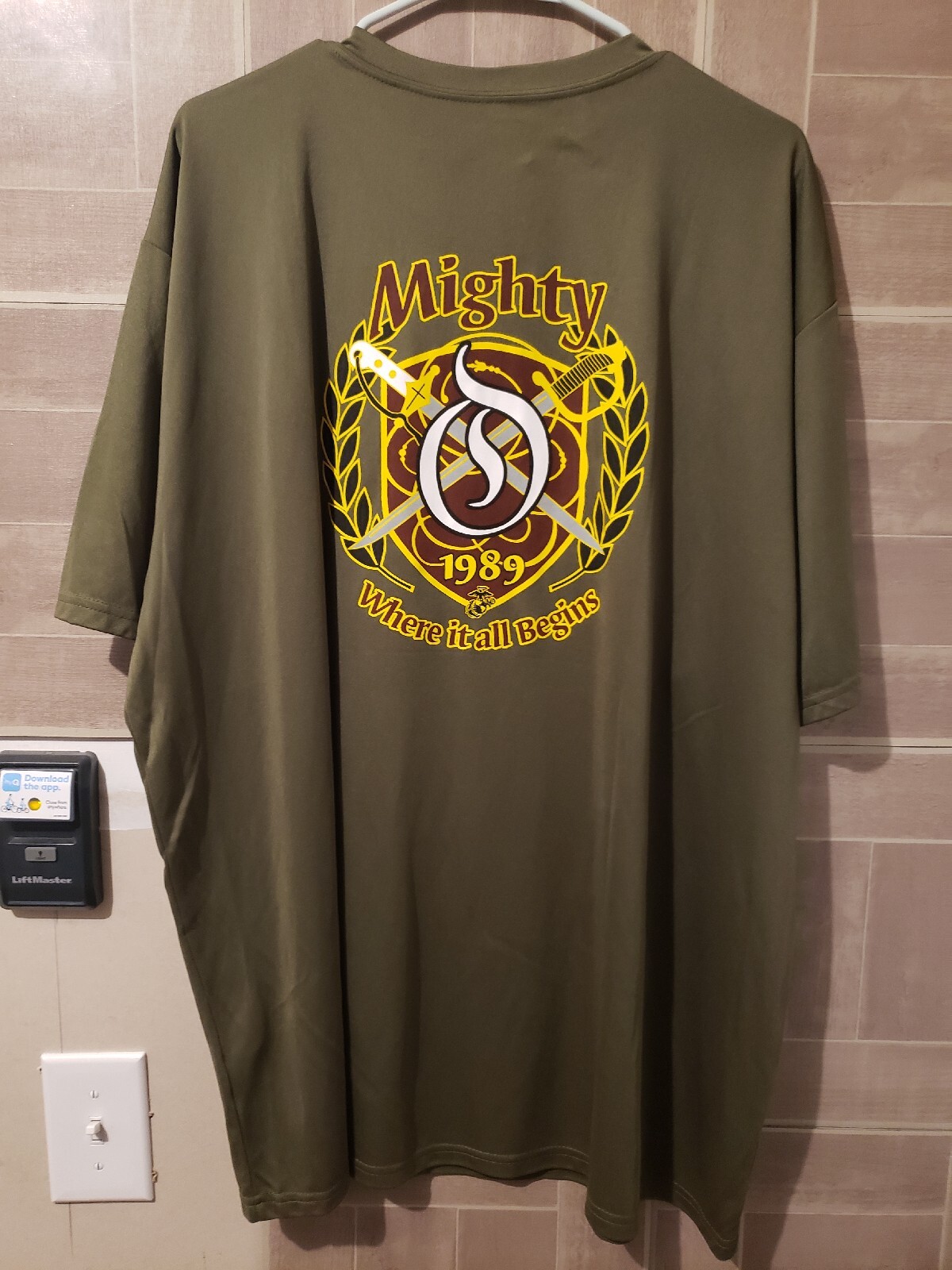Fourth Recruit Training Battalion Shirt Moisture Wicking Green Sz 3XL USMC MCRD gallery