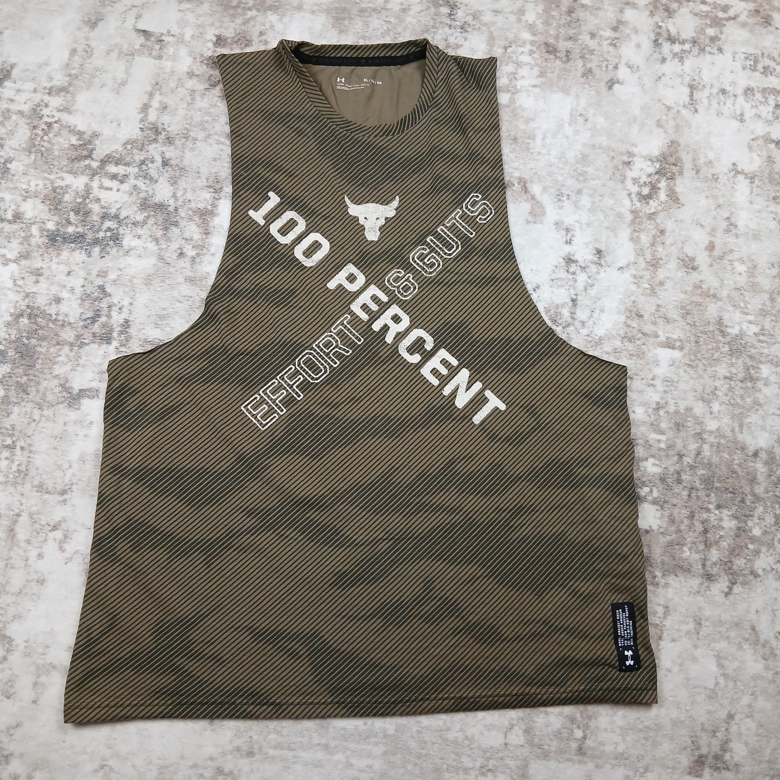 Under Armour The Rock Iron Paradise Tank Top Mens XL Green Camouflage Sleeveless gallery