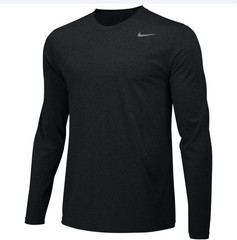 NIKE DRI-FIT LEGEND LONG SLEEVE TEE BLACK DV7298-010 Men’s Size 4XL NWT