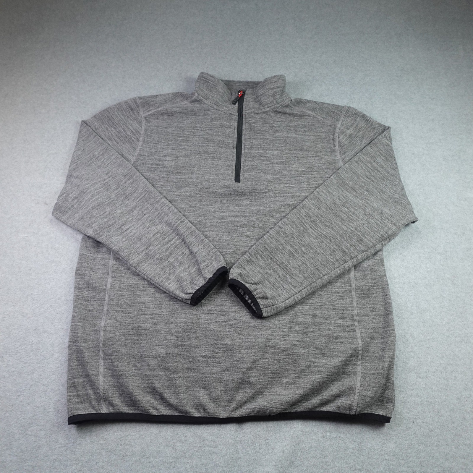 Avalanche Pullover Mens Large Gray Athletic 1/4 Zip Hiking Activewear gallery