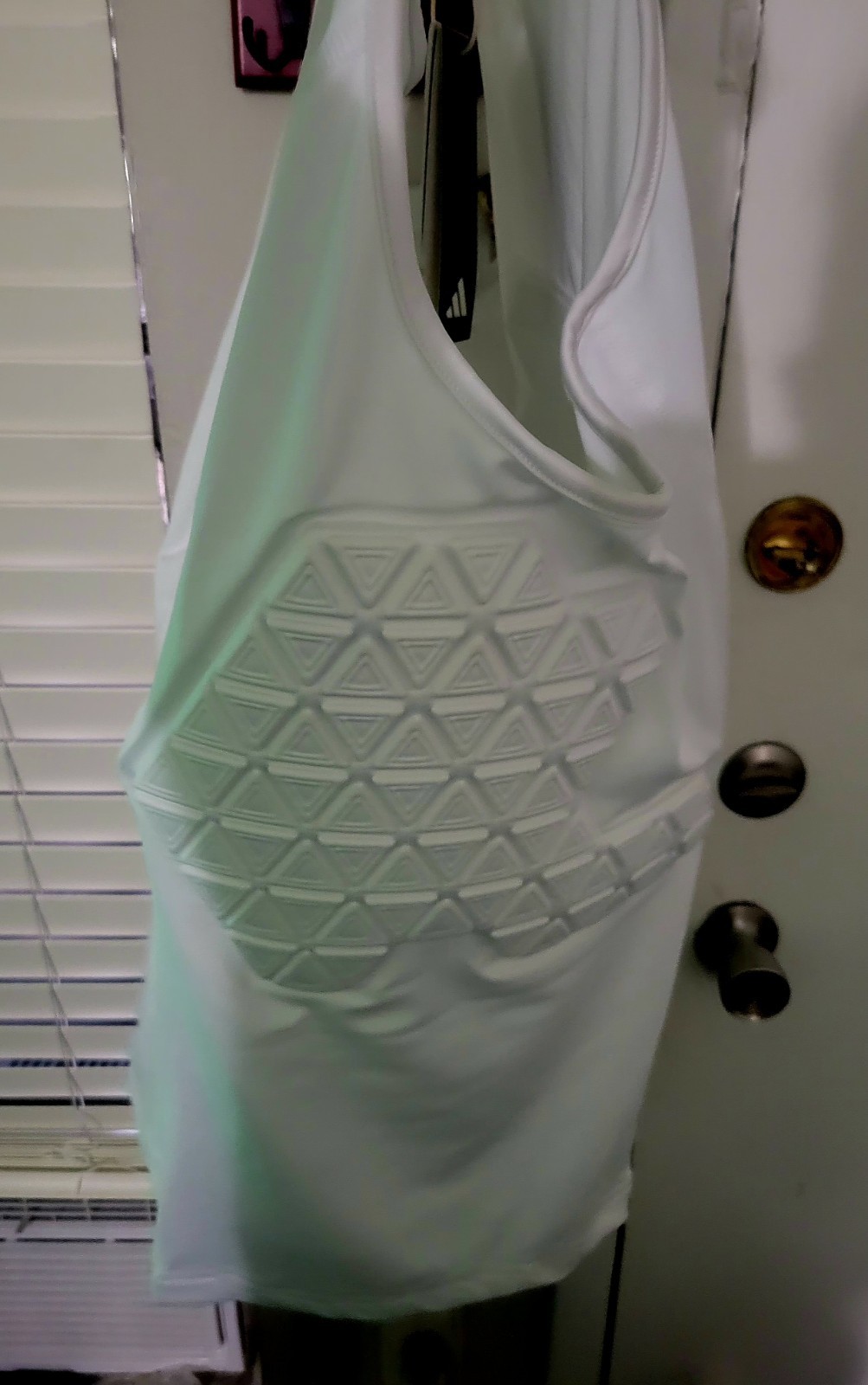 Adidas Padded Tank Top Men’s White Compression Sports Training Shirt MT IM3593 gallery