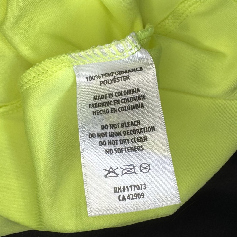 Performance Endurance Gear Neon Yellow Long Sleeve Shirt Size M White Bicycle gallery