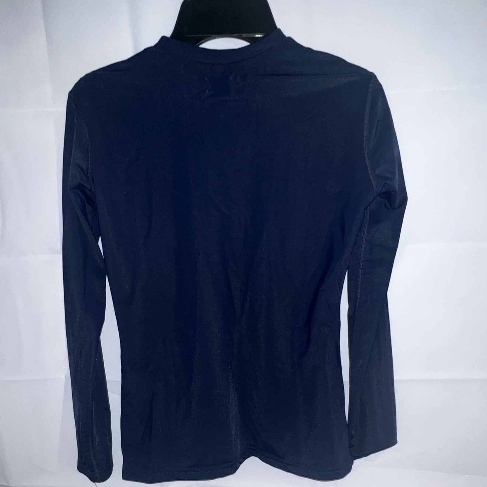 Key Sportz Wear Blue Long Sleeve Athletic Fit Nylon Lycra Tee Youth XL gallery