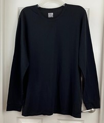 32 DEGREES HEAT – Men’s Black Long Sleeve Weatherproof Crewneck Shirt X-Large