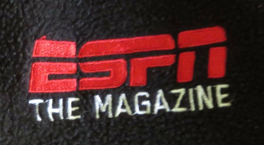 ESPN Magazine Black FLEECE 1/4 Zip Pullover SHIRT Adult Men's Sz XL Sports Warm gallery