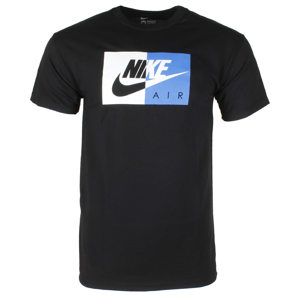 Nike Air Men's Athletic Short Sleeve Color Blocked Logo Gym Graphic T-Shirt gallery
