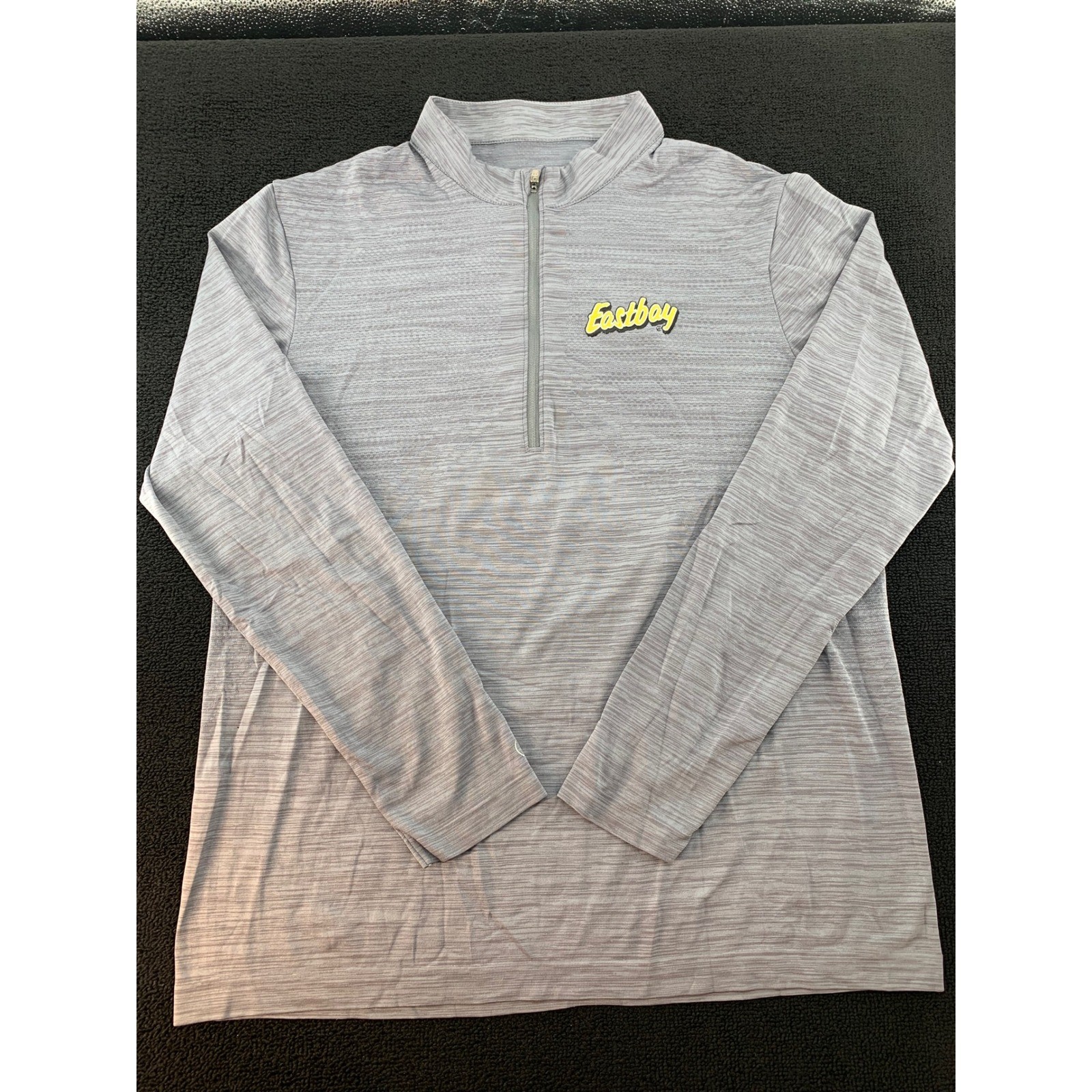 Holloway Adult Pullover Quarter Zip Long Sleeve Shirt XL Gray Eastbay Logo gallery