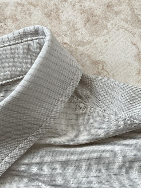 Lululemon Evolution Short Sleeve Men's Polo Shirt Stripe Light Sports Golf Tee gallery