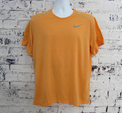 NIKE RUNNING T-SHIRT Breathe Rise 365 Orange/Reflective CT7749-882 Large