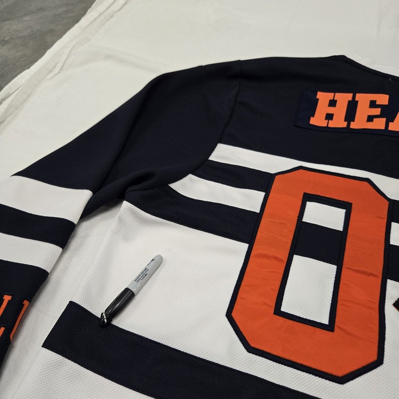 Sz LARGE Billionaire Boys Club Big Buck Hockey Jersey Navy White Orange Pullover gallery