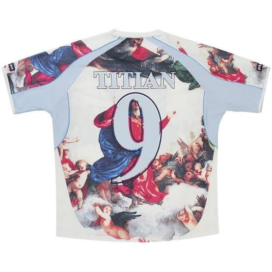 Palace Titian jersey, white Men's size large, Brand new. gallery