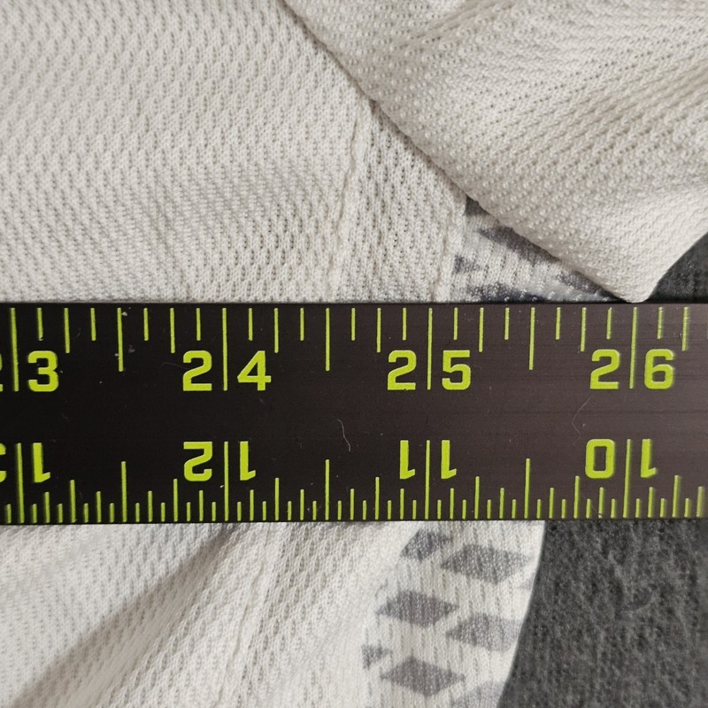 Adidas 2XL White Grey Side Stripes Heavy Short Sleeve T-Shirt gallery