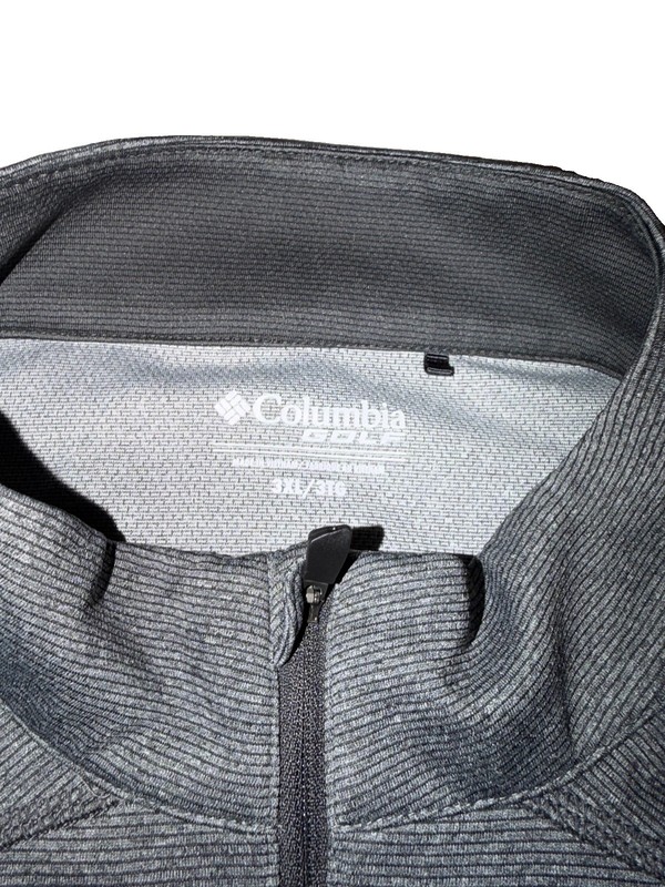 Columbia Golf Omni-Wick 1/4 Zip Pullover Mens 3XL Gray Long Sleeve Jacket gallery