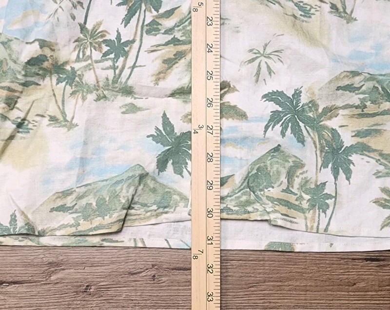 William Murray Men's Medium Linen Blend Golf Polo Hawaiian Shirt S/S Casual gallery