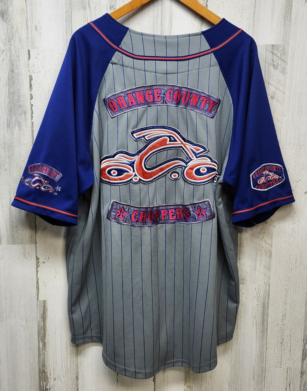 Vintage Orange County Choppers Jersey Men XL MultiColor New Yor Biker Motorcycle gallery