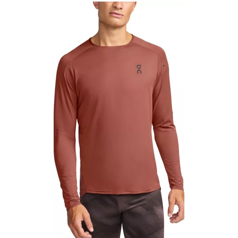 On Cloud Men's Performance Long Sleeve Auburn / Ruby-Size L gallery