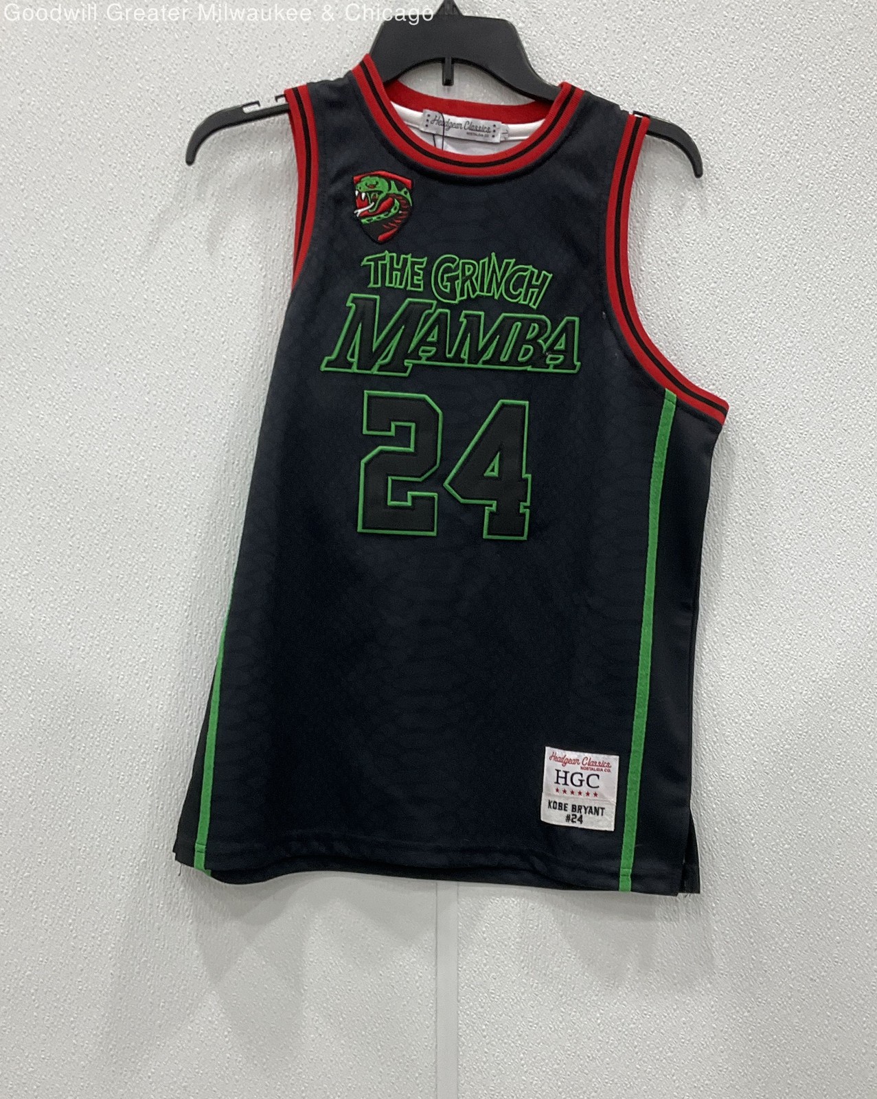 Headgear Classics Kobe Bryant Back Mamba "Grinch" Jersey SZ. L gallery