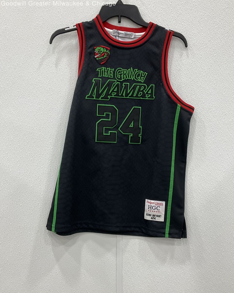 Headgear Classics Kobe Bryant Back Mamba "Grinch" Jersey SZ. L