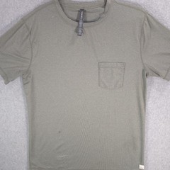 Vuori Gray Tradewind Performance Stretch Lightweight V109 Gym Shirt Mens Large