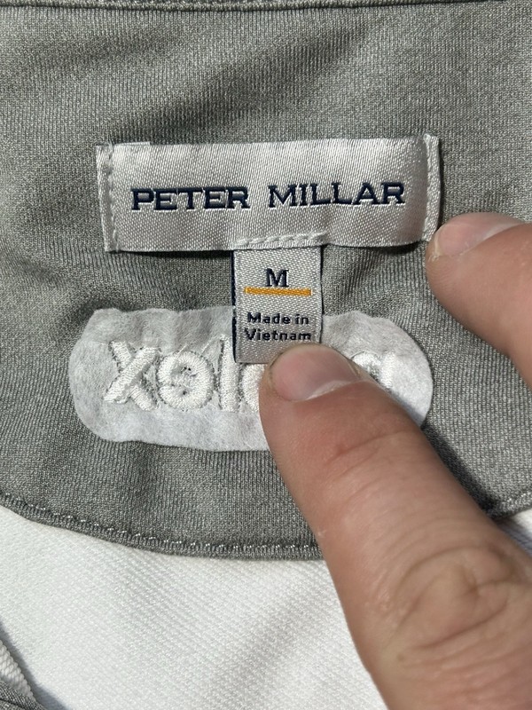 Peter Millar Perth 1/4 Zip Performance Golf Vest Mens XL Logo White gallery