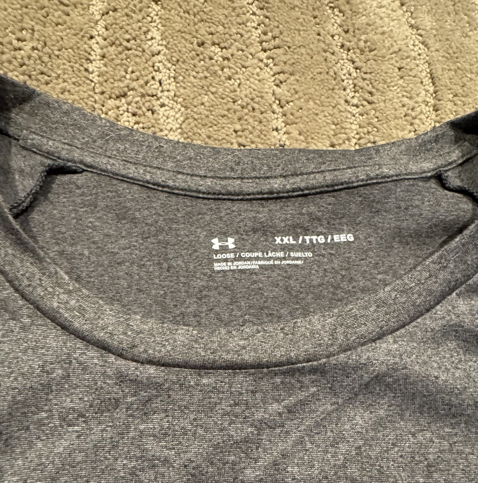 Under Armour Youth Men UA Tech Long Sleeve Pullover Shirt Heather Gray Size XXL gallery