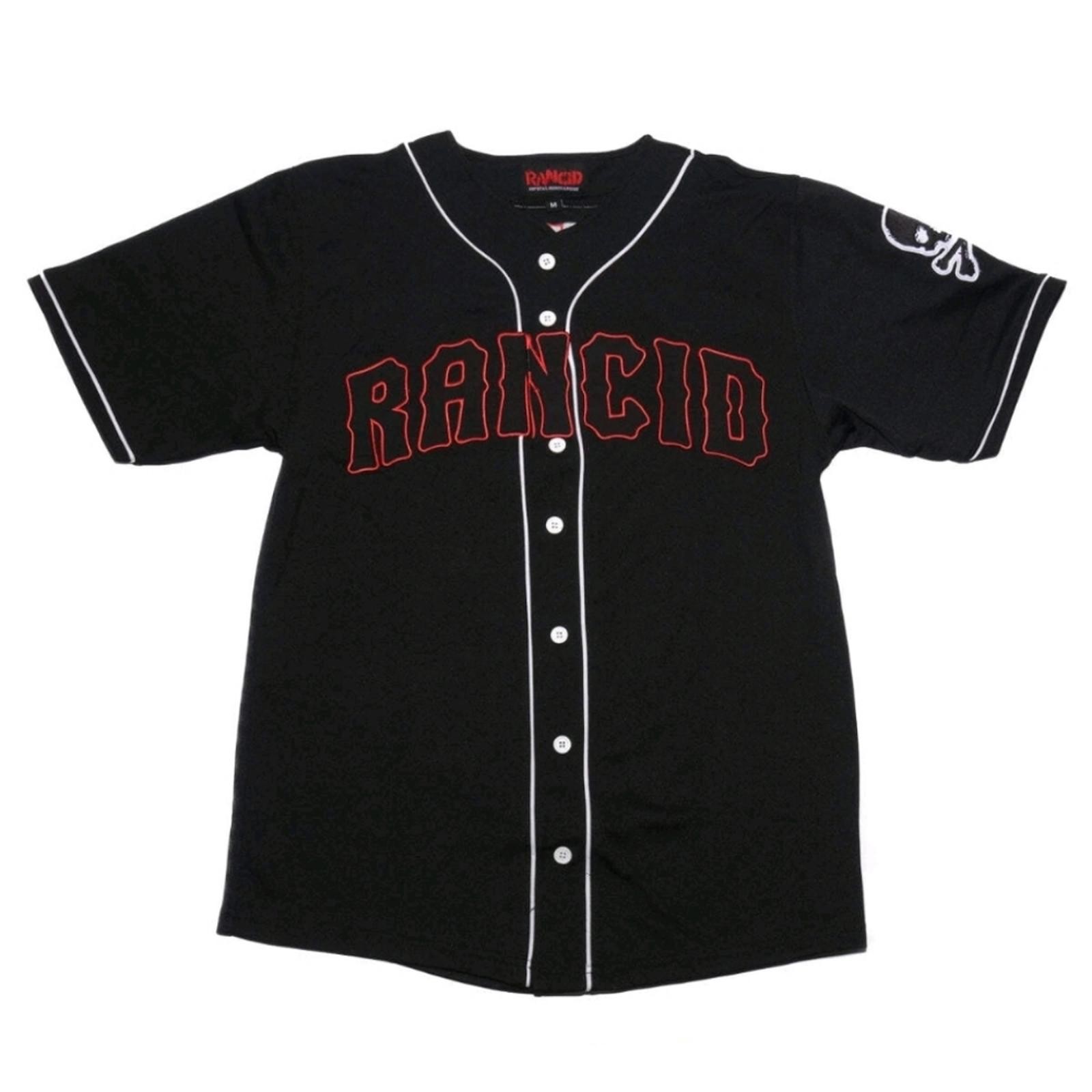 Rancid Hooligans 91 Baseball Jersey Black Applique Embroidered Patch gallery