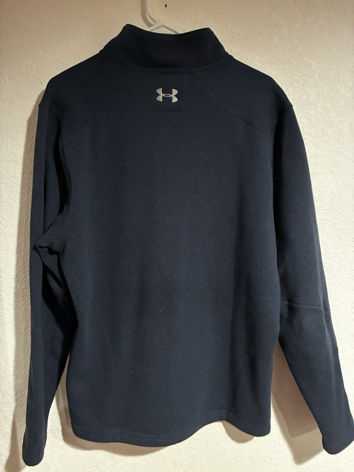 Under Armour Men's Long Sleeve sweater very warm Navy Size L gallery