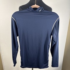 NIKE FIT DRY Long Sleeve Turtleneck Navy Medium