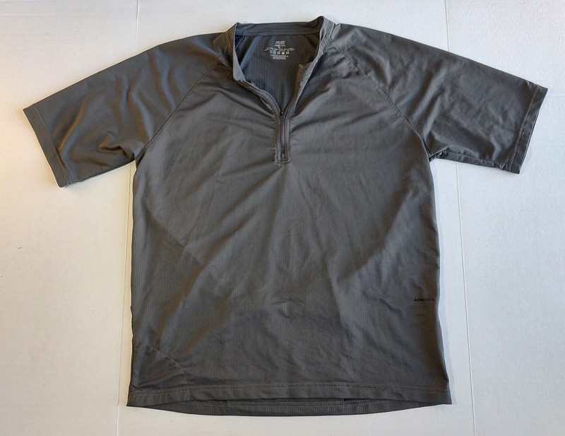 Fox Racing Baseline Air Cool Shirt Mens XL Gray Graphite 1/4 Zip Short Sleeve gallery