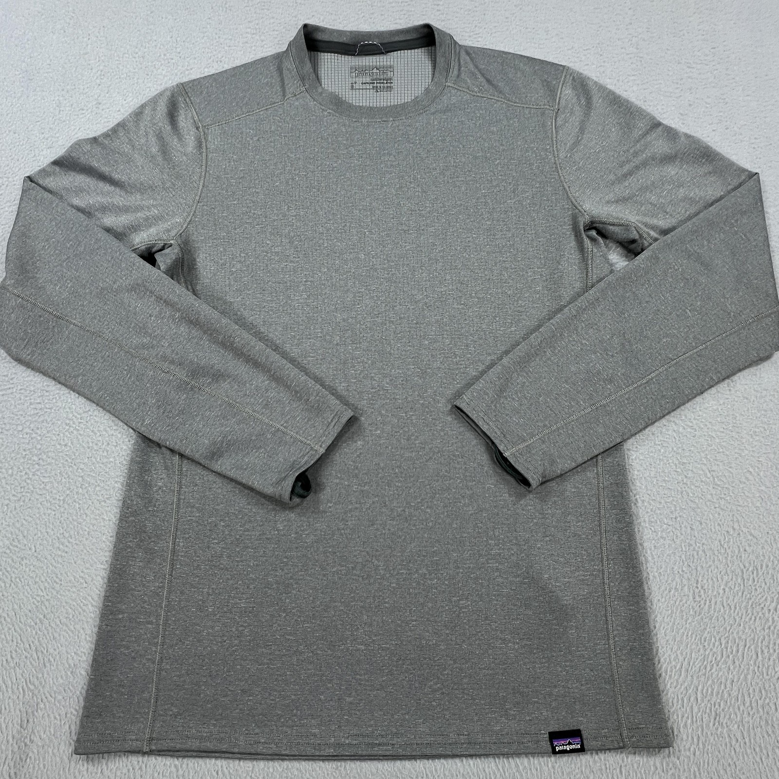 Patagonia Capilene Midweight Shirt Men Small Gray Polartec Long Sleeve Baselayer gallery