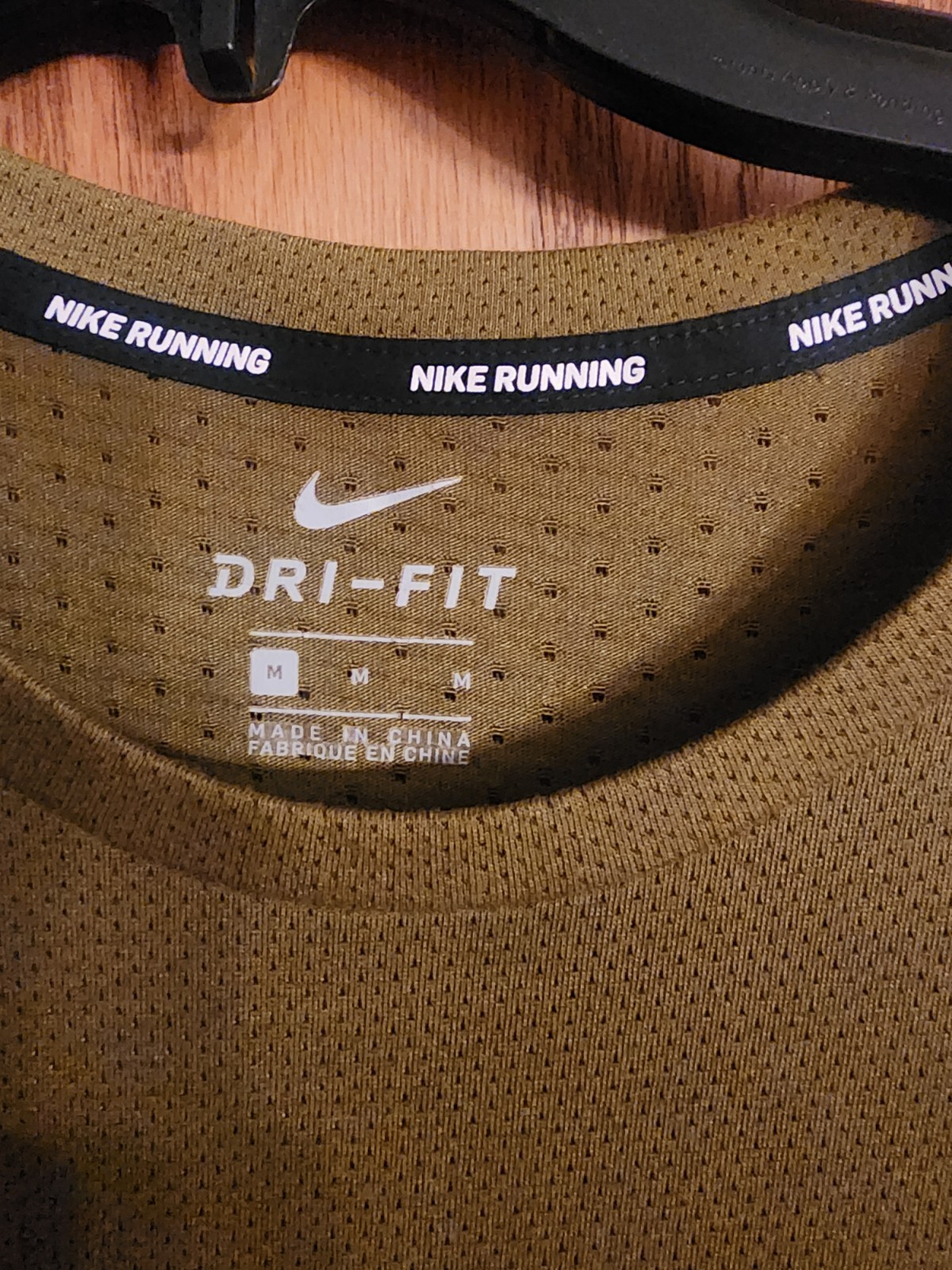 Nike Running Dri-Fit Dark Olive Green Medium. gallery