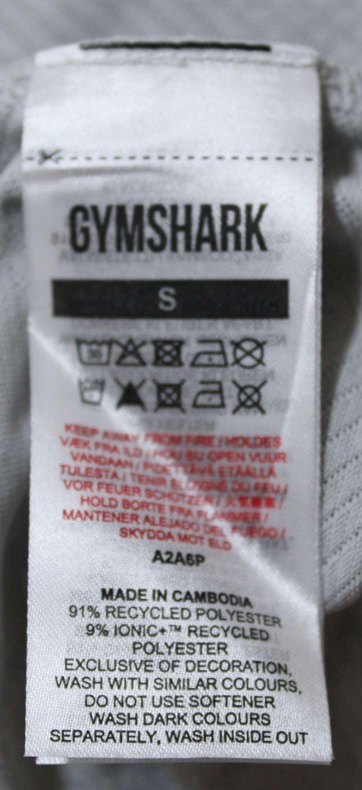 Gymshark Men's Slim Fit Lightweight Apex T-Shirt DM3 Light Gray Small NWT gallery