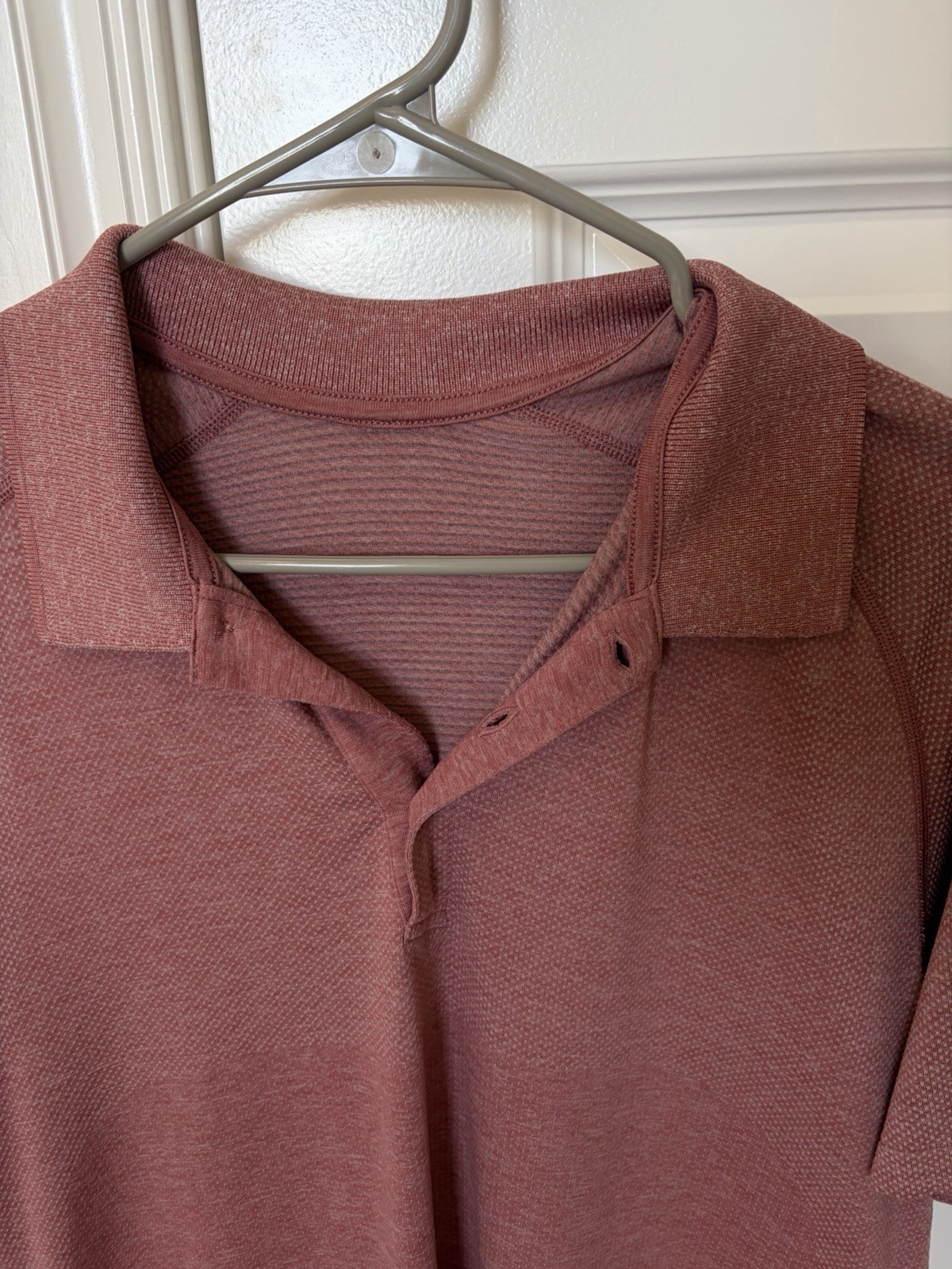Lululemon Men’s Vent Tech Polo Size Large Red/Berry gallery