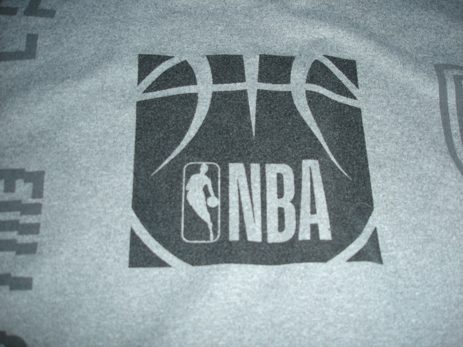 NBA basketball men's x-large (XL) gray long sleeve shirt stretch DUNK SWISH gallery