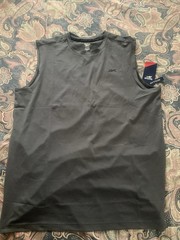 Reebok Mens Training Gains Muscle tank top shirt Black Heather Multi Sports