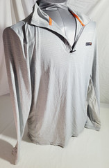 Salt Life Sweatshirt Mens XL White SLX Quarter Zip Fishing Long Sleeve Beach