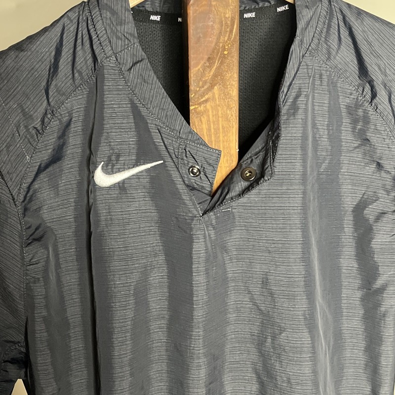 Nike Men’s Gray Baseball Jacket Pullover Wind Breaker Size Medium gallery