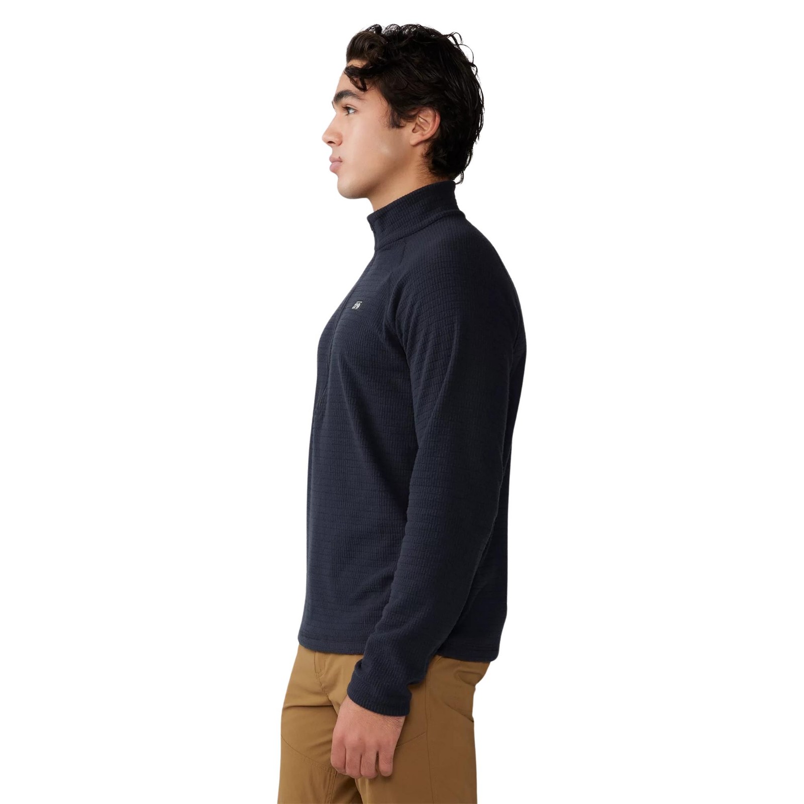 Mountain Hardwear Summit Grid Half Zip Men's Sweatshirt, Black, X-Large gallery