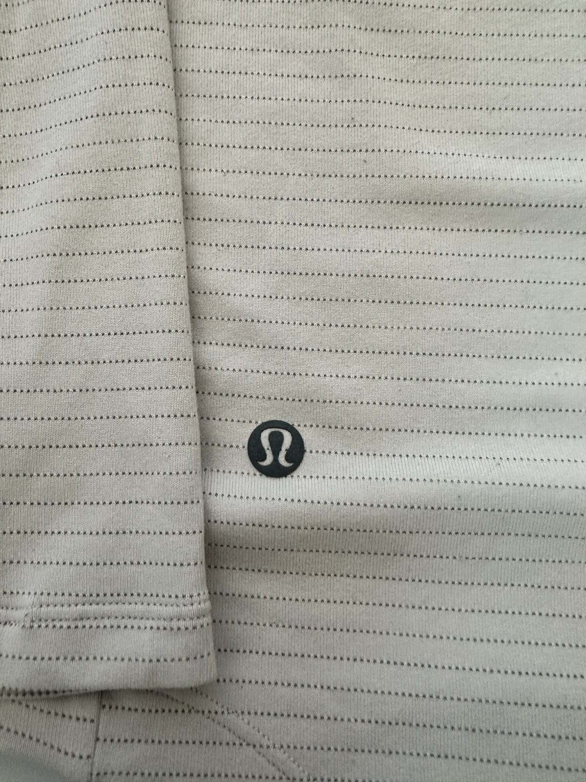 Lululemon- License to Train- Long Sleeve Shirt -Heather Bone- Small- Classic Fit gallery